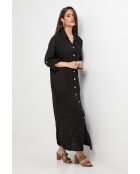 Robe Sélène 100% Lin noire