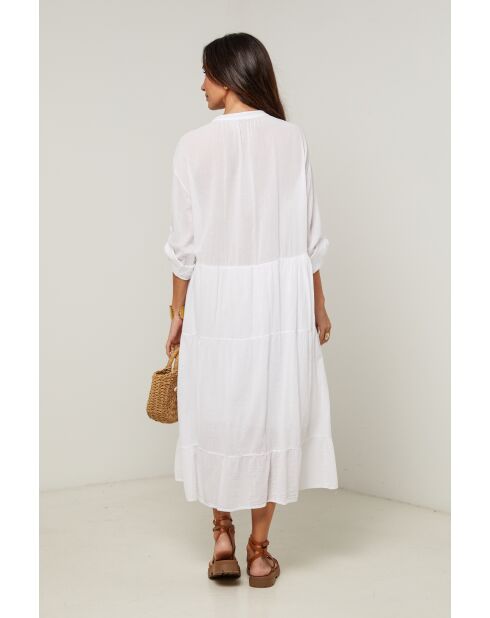 Robe Liora 100% Coton blanche