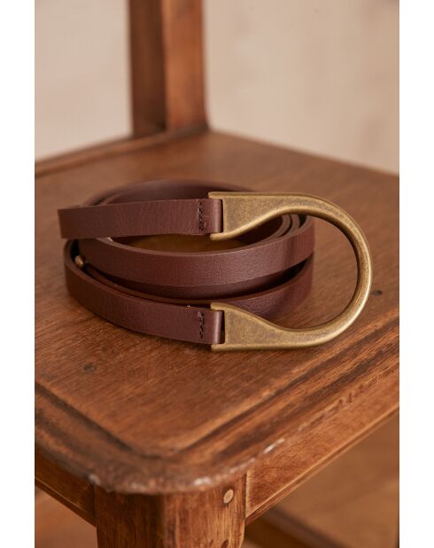 Ceinture Large Julio chocolat