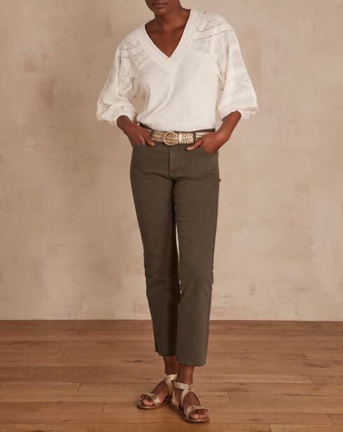 Gedroogde, kaki broek van Patience