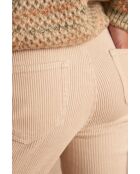 Cremefarbene Hose Fidji Velvet