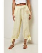 Pantalon Ilona 100% Lin jaune