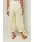 Pantalon Ilona 100% Lin jaune