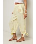 Pantalon Ilona 100% Lin jaune