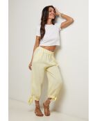 Pantalon Ilona 100% Lin jaune