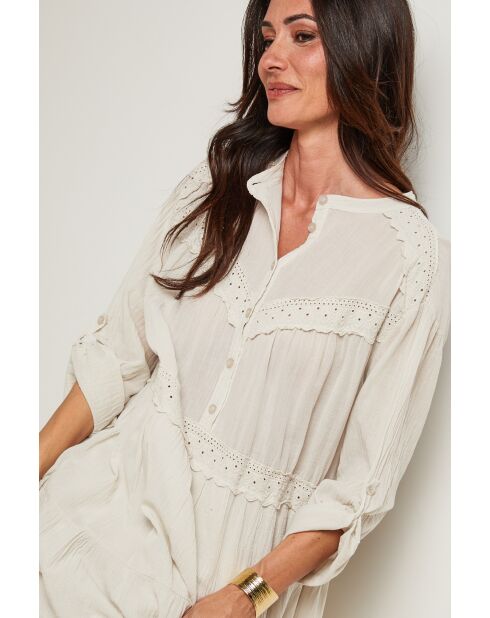 Robe Liora 100% Coton beige