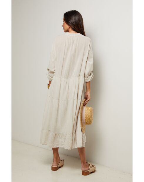 Robe Liora 100% Coton beige
