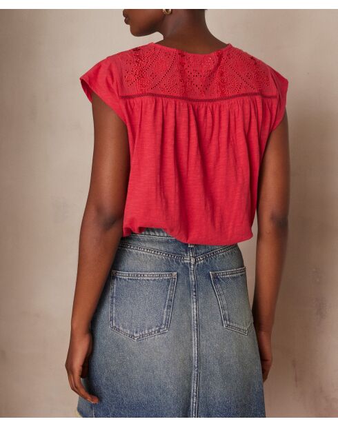 Himbeerfarbenes T-Shirt Alabama