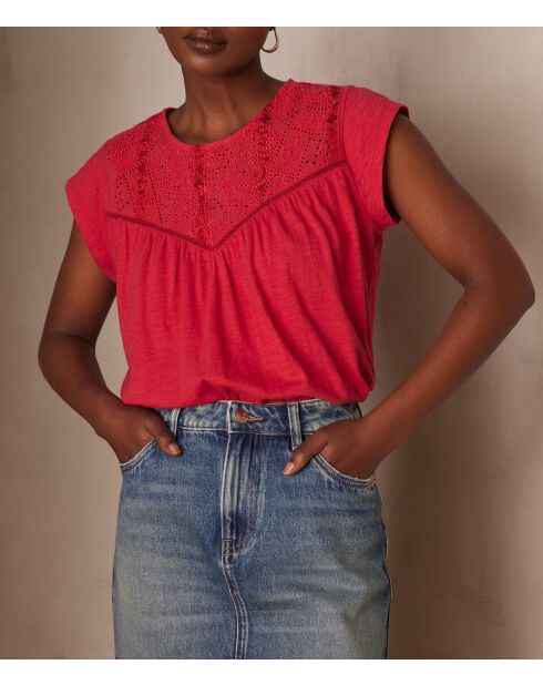 Himbeerfarbenes T-Shirt Alabama