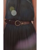 Ceinture moyenne Valentina chocolat