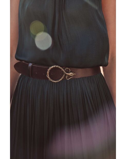 Ceinture moyenne Valentina chocolat