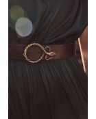 Ceinture moyenne Valentina chocolat