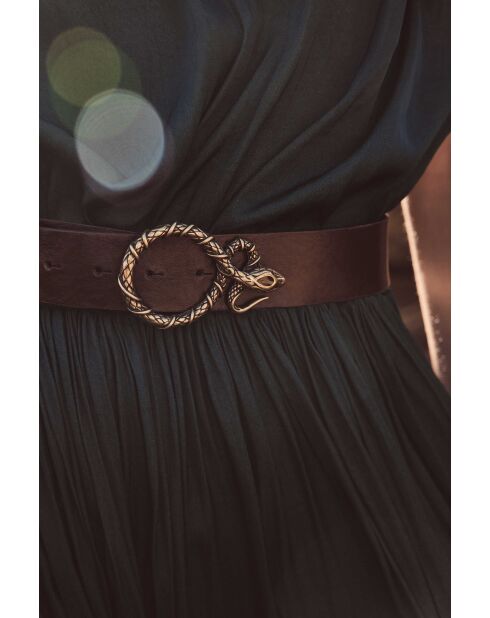 Ceinture moyenne Valentina chocolat