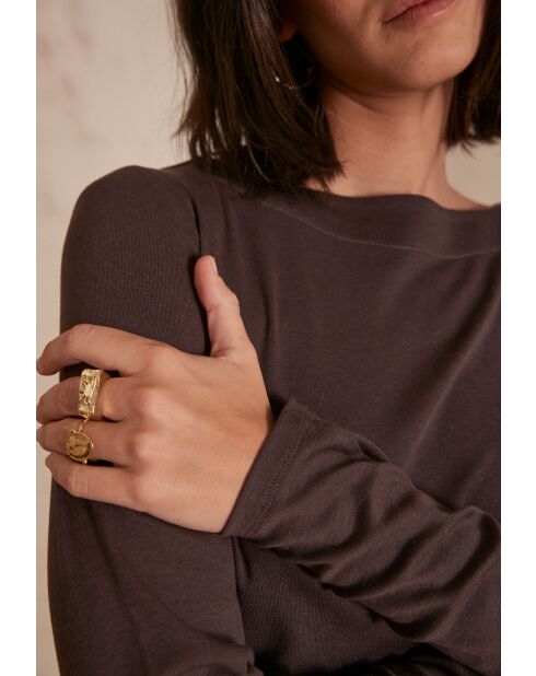 T-shirt Tanguy marrone scuro