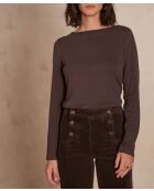 T-shirt Tanguy marrone scuro