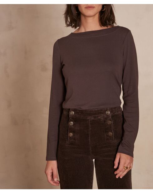 T-shirt Tanguy marrone scuro