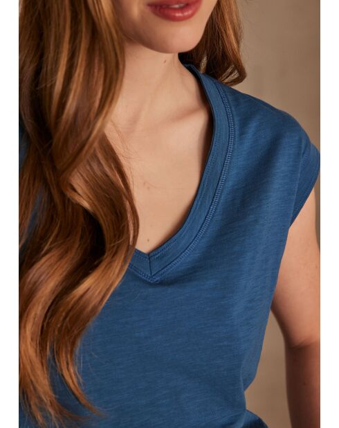 Delya petrolfarbenes T-Shirt