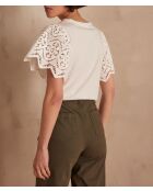 Camiseta Alena crema