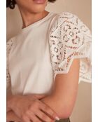 Camiseta Alena crema