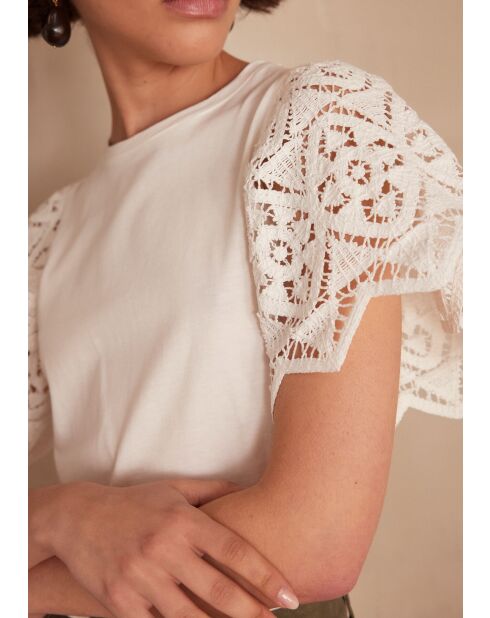 Camiseta Alena crema