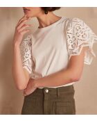 Camiseta Alena crema