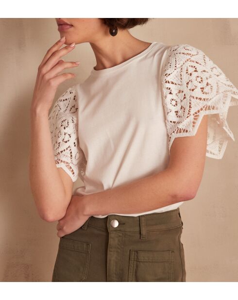 Camiseta Alena crema