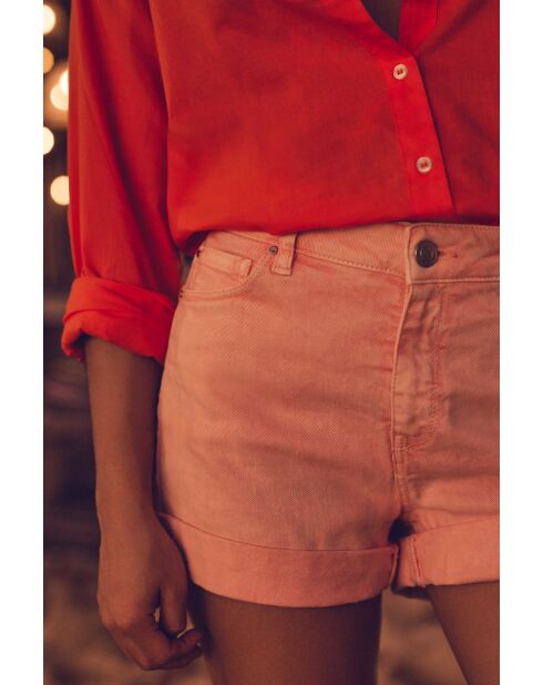 Dune Sh Blassrosa überfärbte Shorts