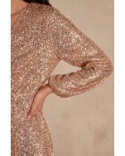 Cleopatra R jurk met gouden pailletten