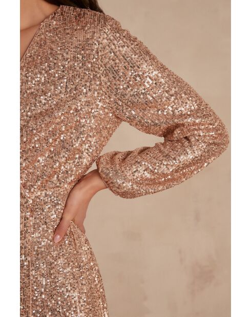 Cleopatra R jurk met gouden pailletten