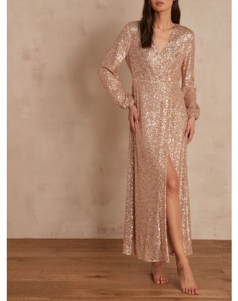 Cleopatra R jurk met gouden pailletten