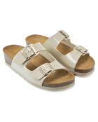 Beigefarbene Pantoletten Carla