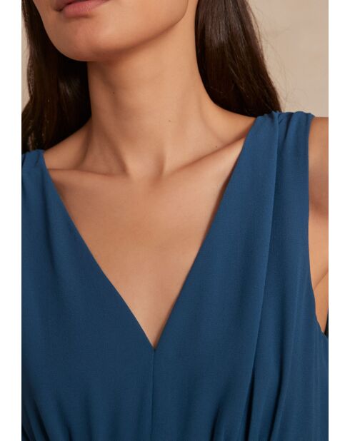 Noura R petrolfarbenes Kleid