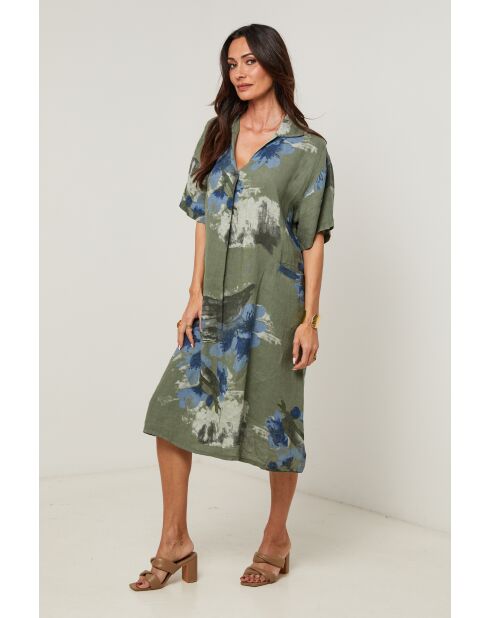 Robe Kalista 100% Lin kaki