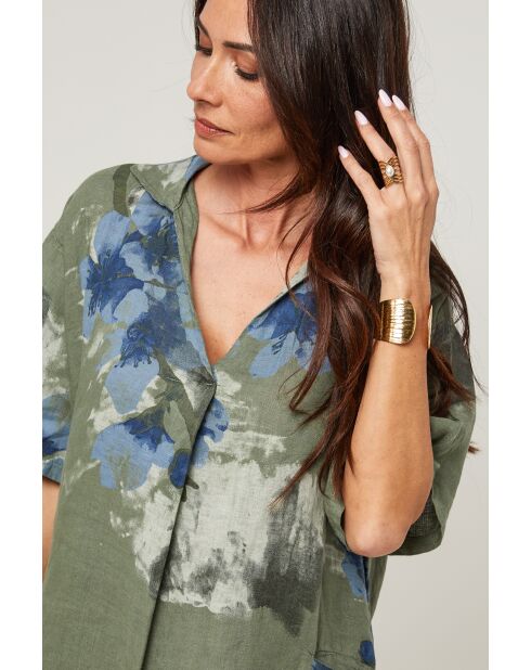 Robe Kalista 100% Lin kaki