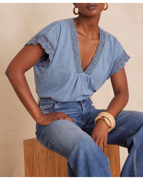 Camiseta azul Florie