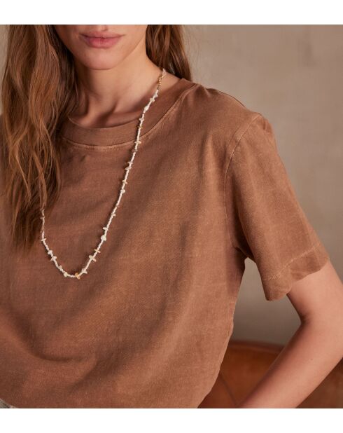 T-shirt met karamel van Marcel