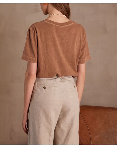 T-shirt met karamel van Marcel