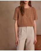 T-shirt Marcel caramel