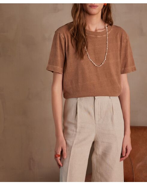 T-shirt met karamel van Marcel