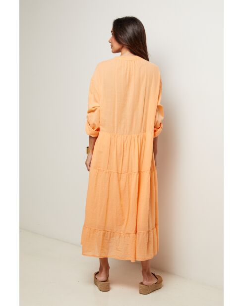 Robe Liora 100% Coton saumon
