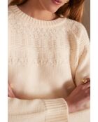 Crèmekleurige trui Serena