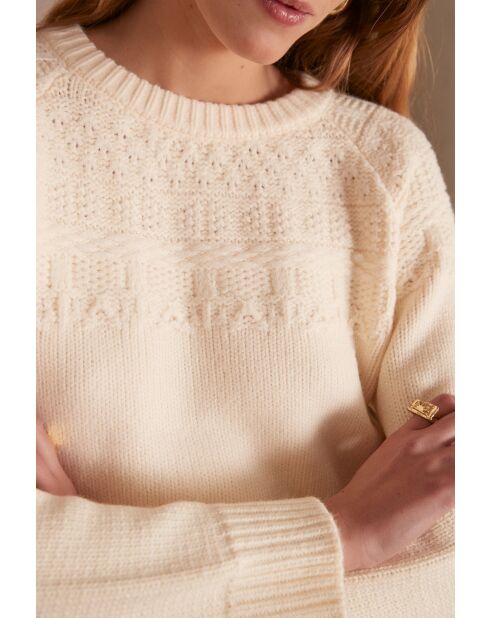 Crèmekleurige trui Serena