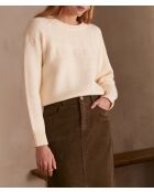 Crèmekleurige trui Serena