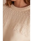 Crèmekleurige trui Serena
