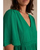 Clea R jurk Engels groen