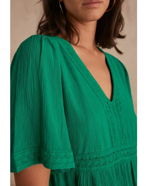 Clea R jurk Engels groen