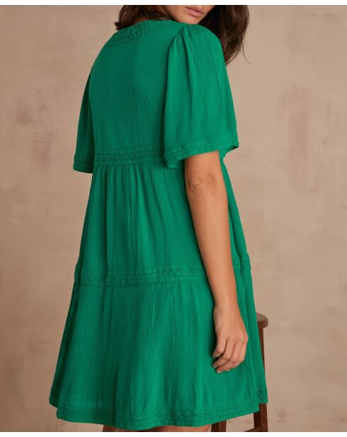 Clea R jurk Engels groen