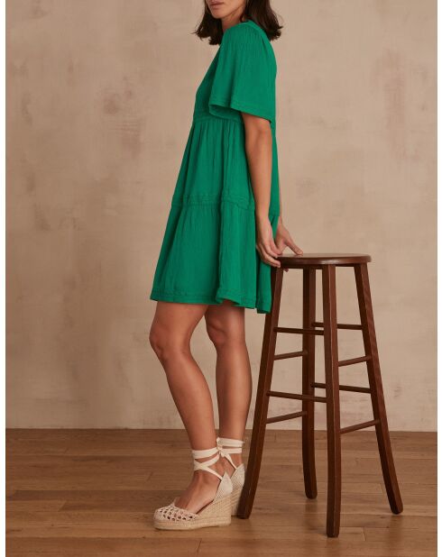 Clea R jurk Engels groen