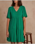 Clea R jurk Engels groen