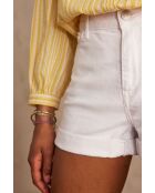 Weiße, überfärbte Shorts von Dune Sh